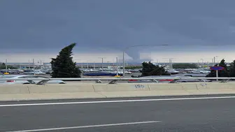 KKTC'de yer yerinden oynadı: Hortum adeta adayı içine aldı