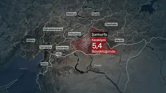 Şanlıurfa'da 5,4 büyüklüğünde deprem