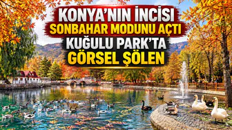 Konya’nın incisi Sonbahar modunu açtı: Kuğulu Park’ta görsel şölen
