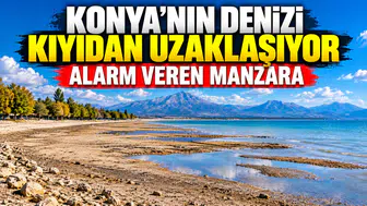 Konya'nın denizi kıyıdan uzaklaşıyor: Alarm veren manzara