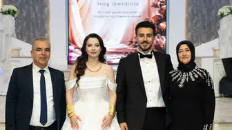 Konya’da Mert ve Tokmak aileleri akraba oldu: Fatma ile Serkan evlendi