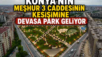 Konya'nın meşhur 3 caddesinin kesişimine devasa park geliyor