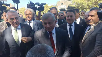 Davutoğlu ifade vermek üzere Ankara Adliyesi’ne geldi
