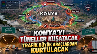 Konya’yı tüneller kuşatacak: Trafik büyük araçlardan kurtulacak