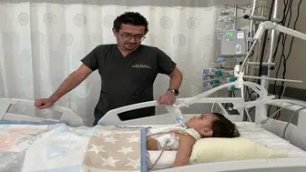 Konya'da 1 yaşındaki bebeğin akciğerinden ceviz çıktı