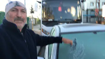 Eksi 7 derecede araçların camları dondu