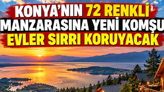 Konya’nın 72 renkli manzarasına yeni komşu: Evler şenlenecek
