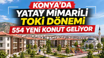 Konya’da yatay mimarili TOKİ dönemi: 554 yeni konut geliyor