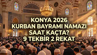 Konya 2026 Kurban Bayramı namazı saat kaçta? 9 tekbir 2 rekat