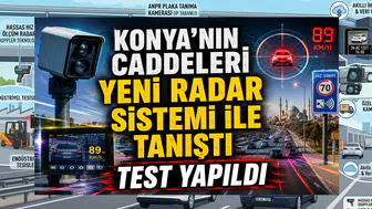 Konya’nın caddeleri yeni radar sistemi ile tanıştı: Test yapıldı