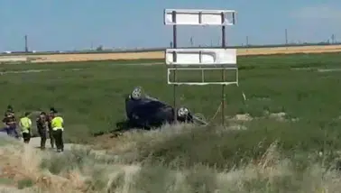 Konya'da kontrolden çıkan otomobil takla attı: 1 yaralı