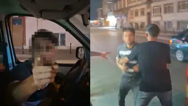 Konya'da motosiklet sürücüsüne yumruklu saldırı