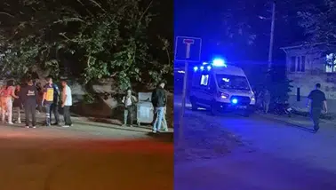 Sinir krizi geçiren kadının bağırış sesleri sokağı inletti