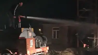 Konya'da lavanta tesisinde korkutan yangın: Gönüllüler büyük rol oynadı