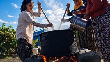 Asırlık lezzet oricik için kazanlar kuruldu