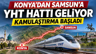 Konya’dan Samsun’a YHT hattı geliyor: Kamulaştırma başladı