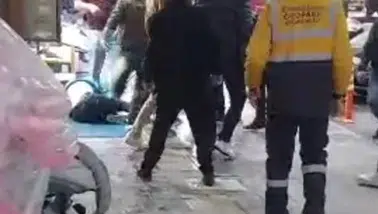Şehrin göbeğinde sopa ve demirler konuştu