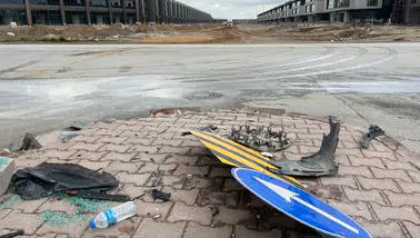 Konya'da kavşakta takla attıran kaza ucuz atlatıldı