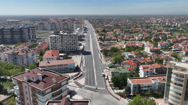 Konya'da iki caddeyi bağlayan yol hizmete girdi