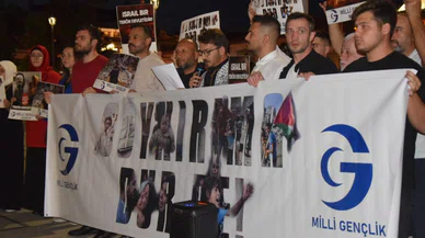 Tepkiler Konya'dan yükseldi! İsrail protesto edildi