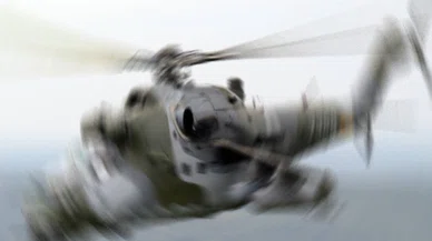 İzinsiz uçan helikopter dehşet saçtı