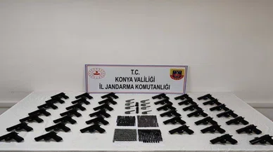 Konya’da jandarma silah kaçakçılığına geçit vermedi