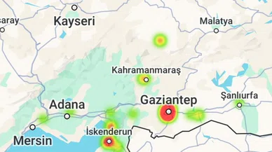 Suriye'deki deprem Türkiye'de kameralara yansıdı