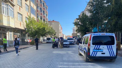 Konya'da motosiklet ve otomobil çarpıştı