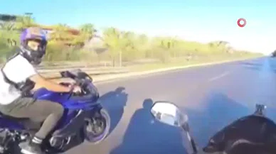 Motosiklet sürücüsünün ölüme yolculuğu