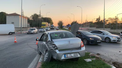 Cip ile otomobil birbirine girdi: 2 kişi yaralandı