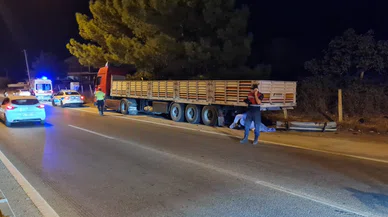 Motosiklet sürücüsünün acı sonu