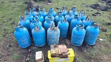 Ağrı’da PKK’ya ait bomba malzemeleri ele geçirildi