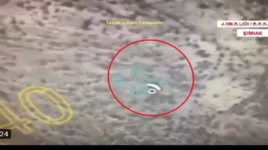 Paramotorla Türk sınırlarına sızmaya çalışan teröristler havada imha edildi