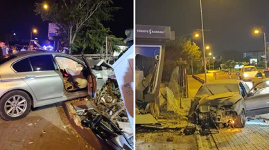 Konya'da 2 otomobilin yarışı kazayla noktalandı