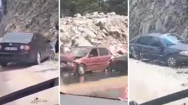Konya'da zincirleme kaza! 8 araç birbirine girdi