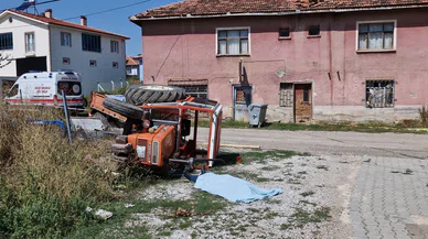 Traktör kullanırken kalbine yenik düştü