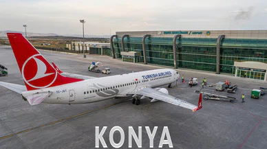 Konya Havaalanı'ndan rekor! Bir ayda 100 bine yakın yolcu taşıdı