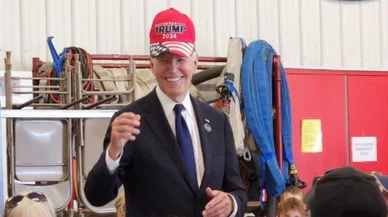 Biden'dan Trump'a şapkalı destek