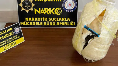 Konya'da kilo kilo esrar ele geçirildi
