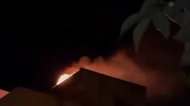 5 katlı bina alev topuna döndü