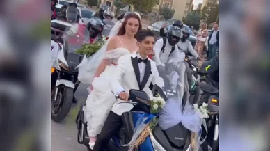 Ne at, ne araba! Konya'da gelin almaya öyle bir şeyle gittiler ki