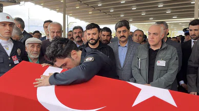 Silahlı saldırıda şehit düşen polis defnedildi