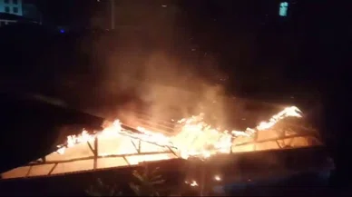 Konya'nın o ilçesindeki tarihi hamamda yangın