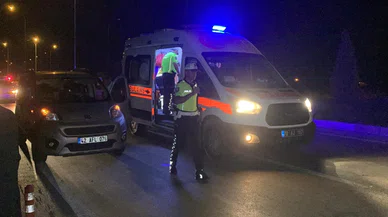 Motosiklet kazası kameraya yansıdı