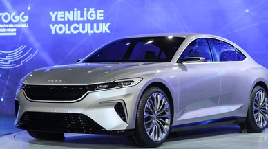 İlk gez görücüye çıkan TOGG'un sedan modeli beğeni topladı