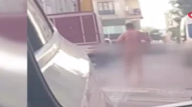 Bize ne oluyor? İstanbul'da bir vatandaş çırılçıplak dolaştı
