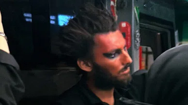 Satanist makyajlı şahıs tacizden hapsi boyladı