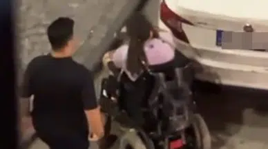 Engelli vatandaş rampaya park eden otomobilin camlarını kırdı