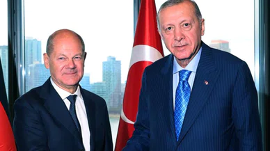 Cumhurbaşkanı Erdoğan, Scholz'u ağırladı