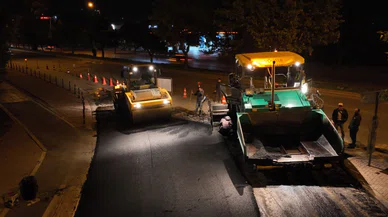 Konya trafiğine gece müdahalesi
